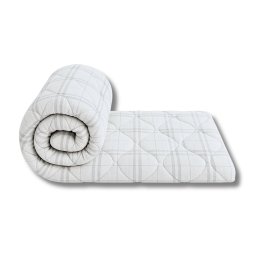 Pilota matlasata SomnArt Grid Confort 200x220 cm, microfibra, 350 g, alb