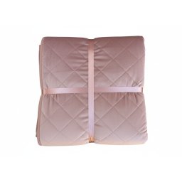 Cuvertura de pat din velour Somnart, matlasata, 220x240 cm, cappucino