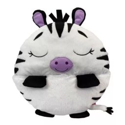 Happy Nappers: 2 în 1 sac de dormit și pernă - zebra Zinnie, 168 cm