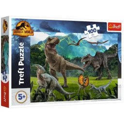 Trefl: Jurassic World puzzle cu dinosauri - 100 de piese