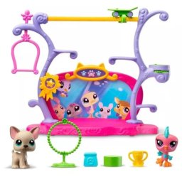 Littlest Pet Shop: Set de animale talentate cu 2 figurine, seria 1