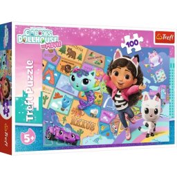 Trefl: Casa de păpuși a lui Gabi - Puzzle de 100 piese