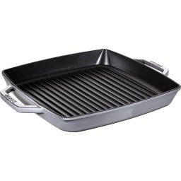 Staub grill pan induction squared 33cm Graphite Grey
