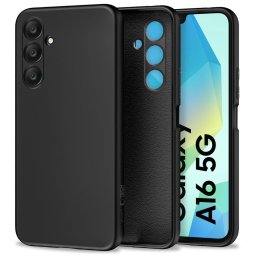 Husa Husă Tech-Protect Icon pentru Samsung Galaxy A16 5G A166 / A16 4G A165, design elegant, neagră