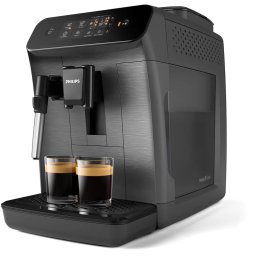 Espressor Seria 800 EP0824/00, sistem clasic de spumare a laptelui, 2 varietati de cafea, rasnita ceramica, display intuitiv, posibilitate de ajustare a tariei si a cantitatii de cafea