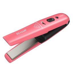 Placa de par Revamp ST-1700PK-EB Progloss Liberate Cordless Ceramic Compact Hair Straightener Pink