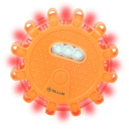 Tellur Basic LED Emergency Signal And Flashlight, 3 x AAA, Magnetic, Orange
