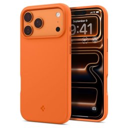 Husa Spigen Silicone Fit MagSafe pentru iPhone 17 Pro, culoare Cosmic Orange