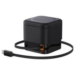 Incarcator de retea MagPro 2-in-1 Magnetic, 25W, prindere magnetica incarcare wireless 15W, incarcare wireless MagPro Magnetic pentru iWatch 2.5W, negru