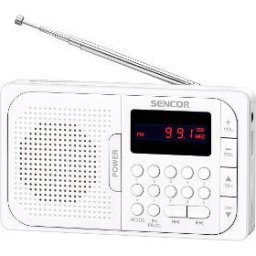 Radio digital SRD 216 WH 1,2 W, 600 mAh, USB-C, Tuner radio FM