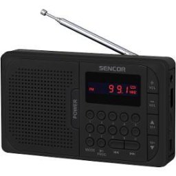 Radio digital SRD 216 BK 1,2 W, 600 mAh, USB-C, Tuner radio FM