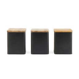 Diverse articole pentru bucatarie Salter BW12898EU7 Toronto 3-Piece Canister Set Black