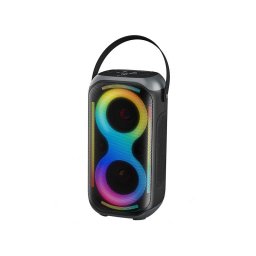 Boxa portabila Poweraudio King 2 BT TWS 50 W Bluetooth 5.1 LED RGB Negru-Gri Difuzor Portabil
