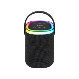 Boxa portabila Stripe XL TWS Bluetooth RGB 10 W IPX5 Radio FM Negru