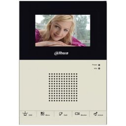 Monitor videointerfon Dahua, ecran LCD 4.3 inch, hands-free, 5 butoane, montaj aparent, comunicare bidirectionala, VTH1200CS