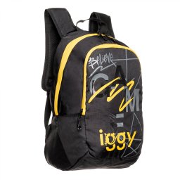 RUCSAC IGGY, 2 compartimente, 2 buzunare laterale, nylon, waterproof, 45x29x22.5cm, negru, 45506980 Joy, IGBP-JOY