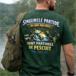 Tricou personalizat pescar , zSingurele partide A n care mai cred sunt partidele de pescuit, cu nume