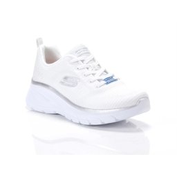 Pantofi dama sport din material textil, Skechers FASHION FIT 2.0-MOON 150384 WSL WHITE/SI, alb