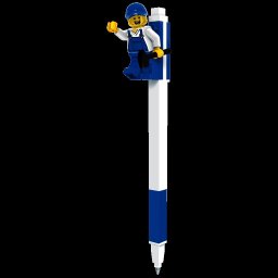 Pix cu gel lego albastru - minifigurina