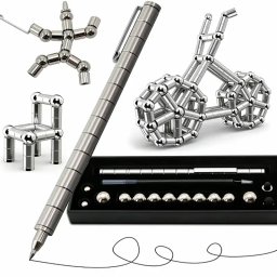 Pix Antistres cu Magnet, Argintiu, Jucarie Magnetica pentru Birou