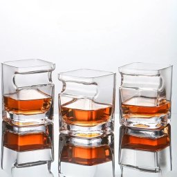Set 6 pahare whiskey cu Suport Trabuc
