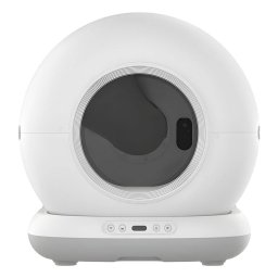Litiera Automata iHunt Cat V7 Camera Wifi Senzori Camera Video Aplicatie Smart Alb