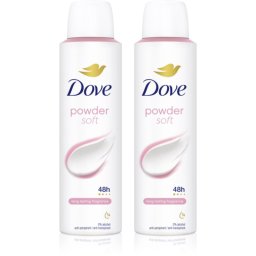 Dove Powder Soft antiperspirant spray 2x150 ml