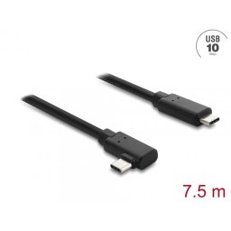 Cablu Activ Optic USB type C 10Gbp T-T drept/unghi 7.5m, Delock 87241