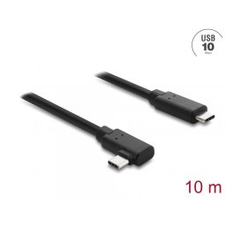 Cablu Activ Optic USB type C 10Gbp T-T drept/unghi 10m, Delock 87242