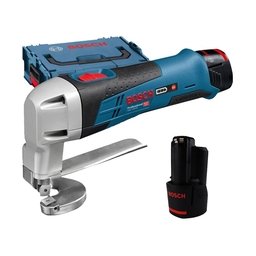 Bosch - GSC 12V-13 - Masina de taiat tabla cu 2 acumulatori, Li-Ion, 12 V, 2 Ah, 1.3 mm, valiza speciala