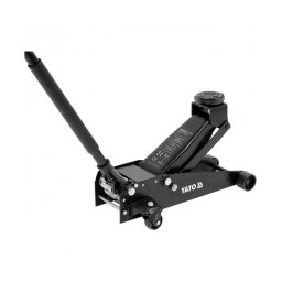 Yato - YT-17214 - Cric auto hidraulic tip crocodil, 465 mm, 3 T, roti de transport, actionare cu pedala