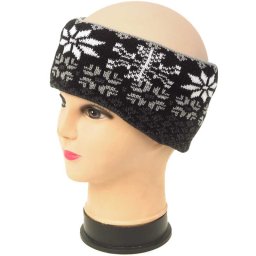 Bentiță de iarnă model norvegian Fulg de zăpadă