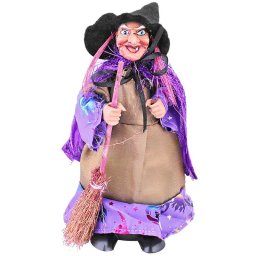 Vrăjitoare cu mătură, 20 cm