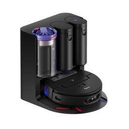 Aspirator robot Dyson Spot+Scrub Ai 586183-01, 18 000 Pa, 3 l, Curatare uscata/umeda, Recunoastere a petelor, Statie de incarcare automata, Negru/Albastru