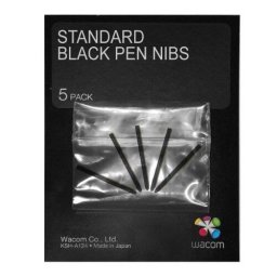 Varfuri Pen Standard Nibs, compatibil Intuos, Intuos Pro, Cintiq 13" 22" 27", Pachet 5 buc, Negru