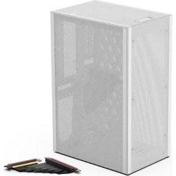 Carcasa Meshlicious Full Mesh PCIE 4.0 Edition Mini-ITX Alb