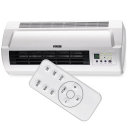 Aeroterma de perete Noveen HC2000, 2000 W, afisaj LED si termostat, element de incalzire PTC, Alb