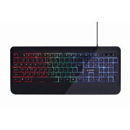 Tastatura Gembird KB-UML-03 Slim, Iluminare RGB, Negru, USB, Cu fir, 104 taste