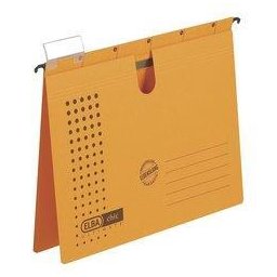 Dosar suspendabil cu sina, carton 230g/mp, bagheta metalica, ELBA Chic - galben