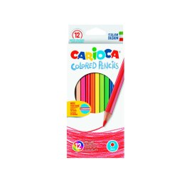 Articole pentru scoala Creioane colorate CARIOCA, hexagonale, 12 culori/cutie