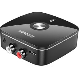 ADAPTOR Bluetooth audio , "CM106" acumulator inclus, 1 x jack 3.5mm, 2xRCA output,convertor audio wireless,versiune bluetooth 5.1 si EDR,negru