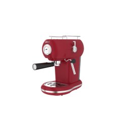 Espressor Espressor Manual Design Colorat ZEM 15 Scarlet Sage, 1350W, 20 Bar, 1.5L, Pompa Ulka, Rosu