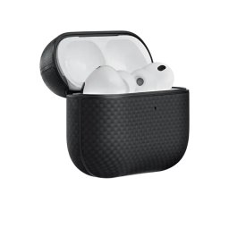 Carcasa Pitaka pentru AirPods Pro 3, Fibra de Aramida, Negru