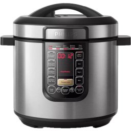 Multicooker Philips HD2237/40 All-in-One, oala cu invelis ProCeramic+, 1300 W, 6L, 7 moduri de gatire sub presiune