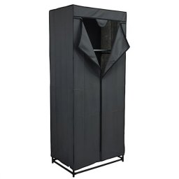 Mobilier interior DULAP HAINE TEXTIL CU FERMOAR - 70X45X160CM / GRI