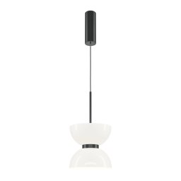 Pendul Kyoto MOD178PL-L11B3K, metal negru, sticlă albă