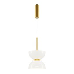 Pendul Kyoto MOD178PL-L11G3K, metal auriu, sticlă albă