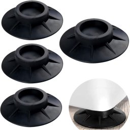 Set 4 xAmortizoare Antivibratie din Cauciuc pentru Masina de Spalat si Uscator, Antiderapante, Rezistente la Apa si Zgomot