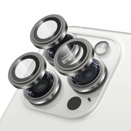 Folie de protectie Camera Spate Lito S+ pentru Apple iPhone 13 Pro Max / 13 Pro, Sticla Securizata, Gri