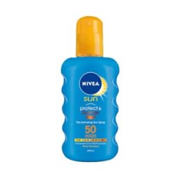 Spray Protectie Solara si Bronzare Nivea Sun Protect&Bronze SPF50, 200 ml